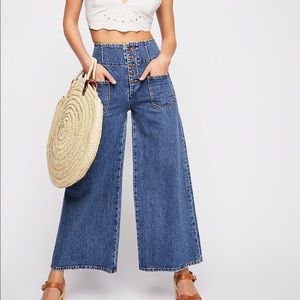 Free People cropped flare jeans